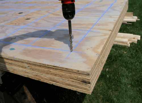 Drill T-Nut Holes